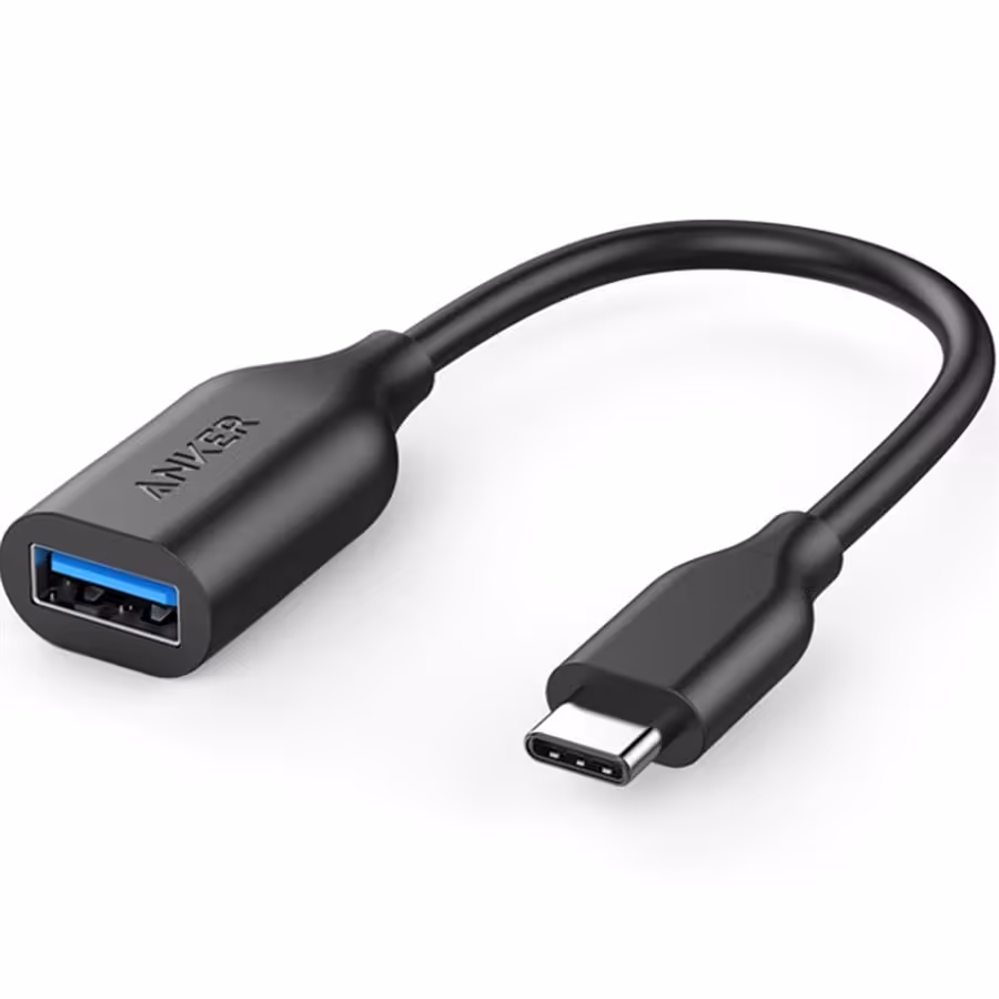 کابل تبدیل USB 3.1 به USB-C انکر مدل A8165 PowerLine به طول 0.08 متر
