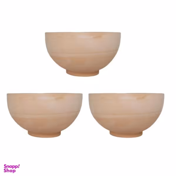 کاسه سفالی خام مدل ابگوشت خوری مجموعه سه عددی