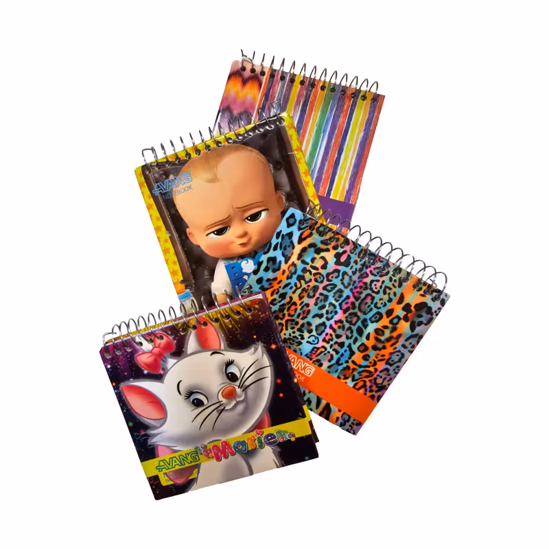 دفترچه یادداشت 9*9 جلد سخت