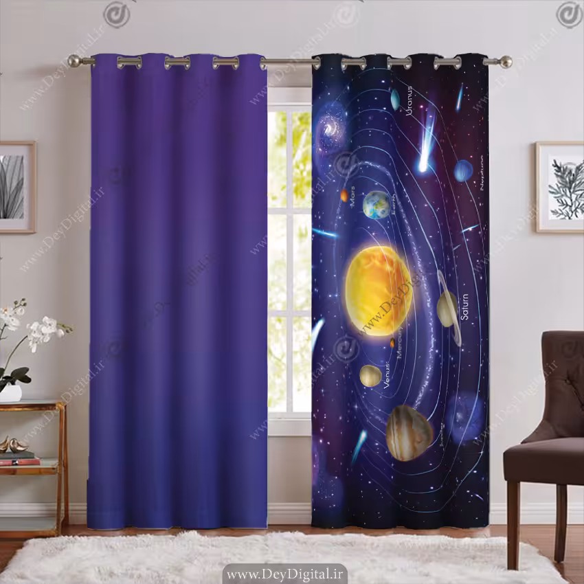 پرده پانچی منظومه شمسی PK-6206