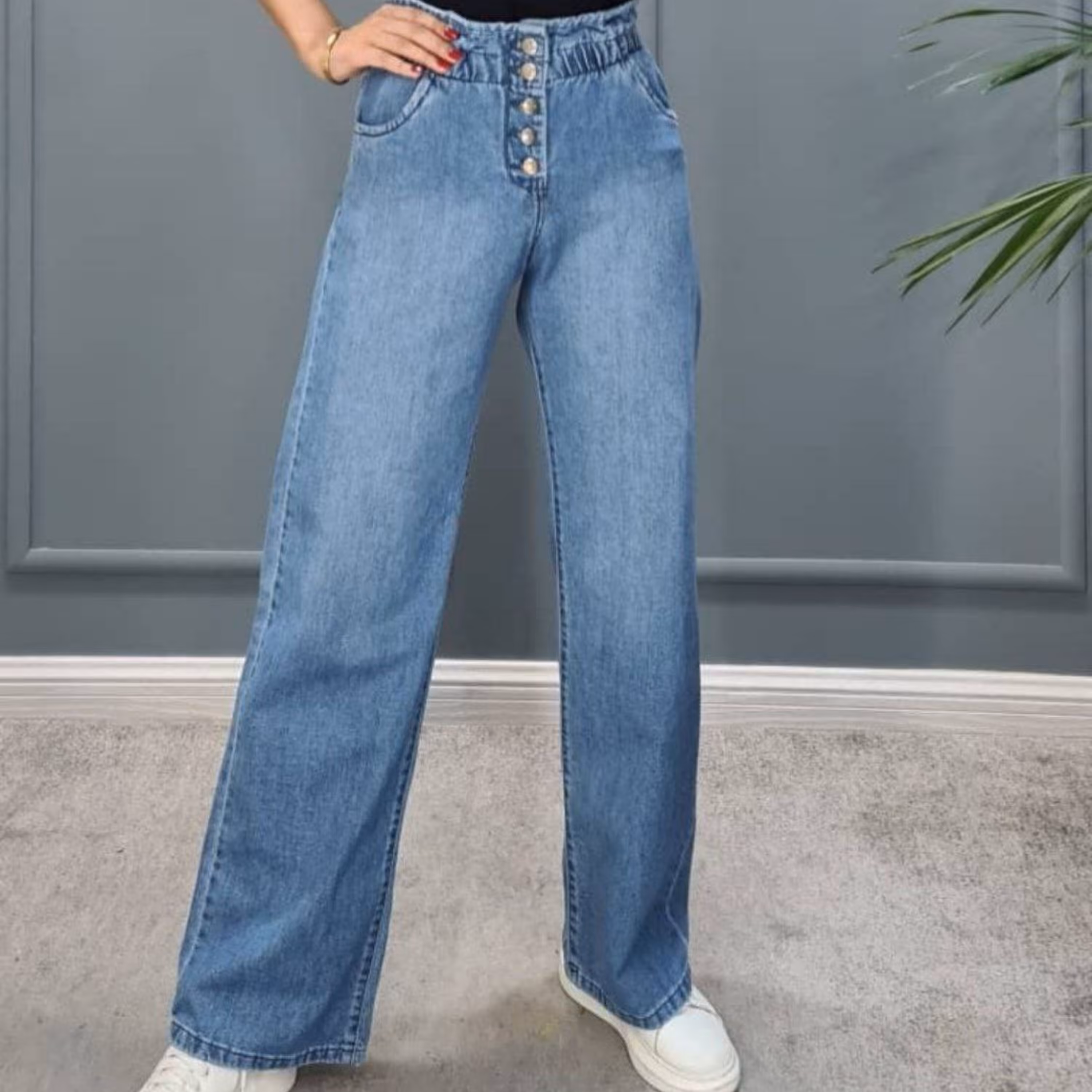 شلوار بگ کمر هویجی تنخور عالی فوق العاده جذاب و شیک