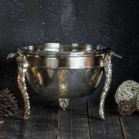سوفله سالاد خوری نقره ای سالی نو مدل 7007N