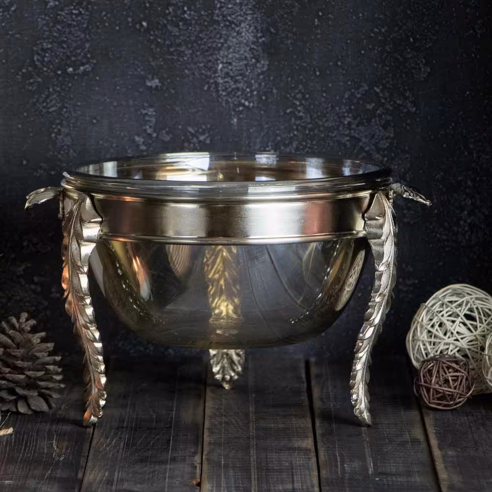 سوفله سالاد خوری نقره ای سالی نو مدل 7007N