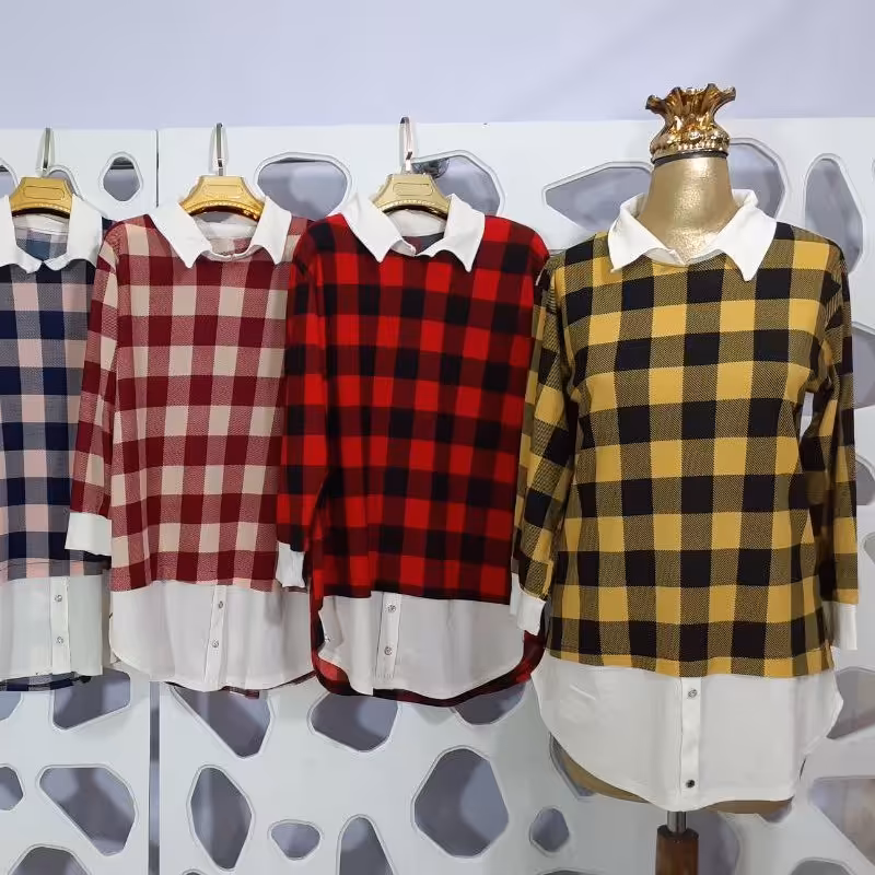 شومیز  قیمت مناسب جنس خاویاری مرغوب