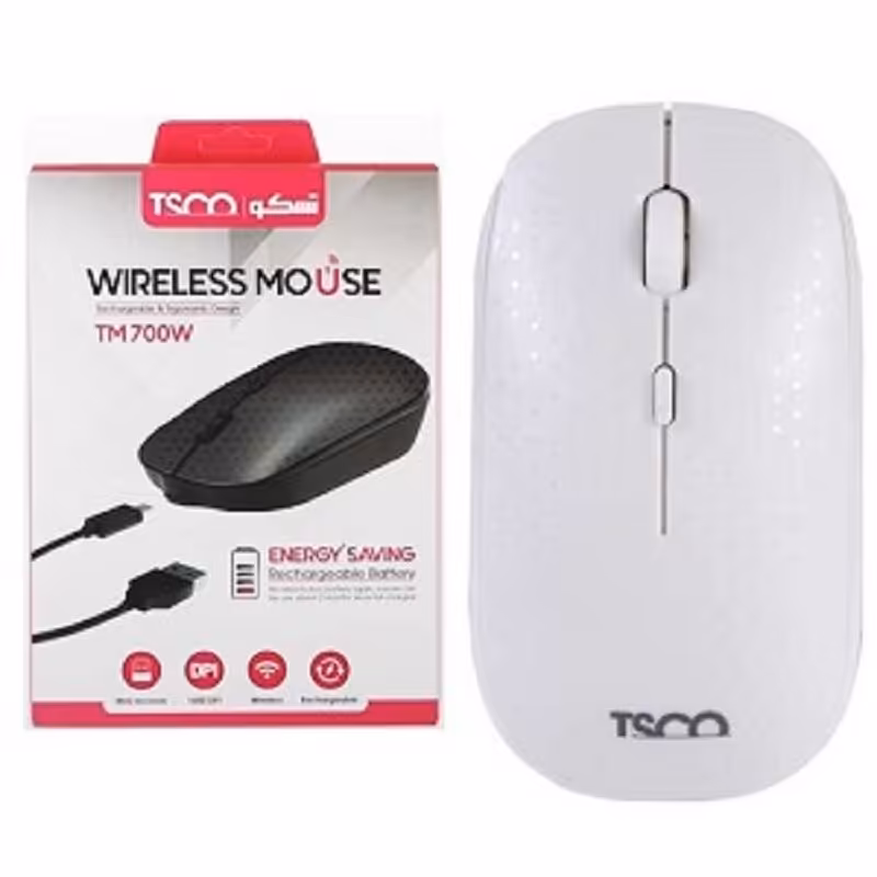 ماوس وایرلس تسکو TM-700W سفید