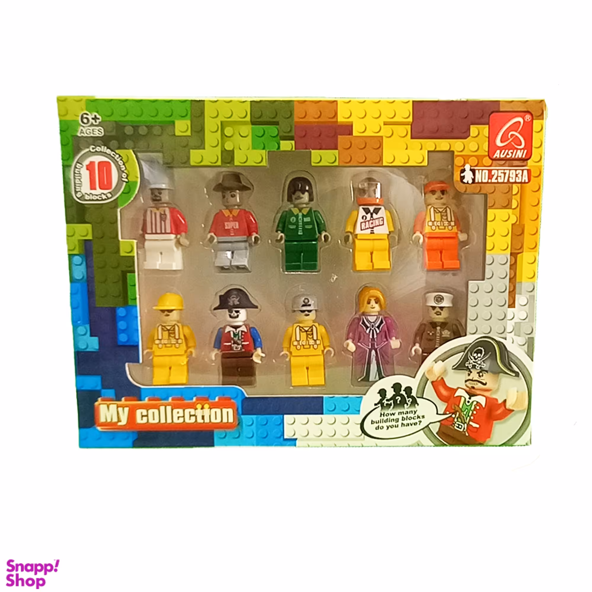 اکشن فیگور مدل آدمک لگو مجموعه 10 عددی چند رنگ