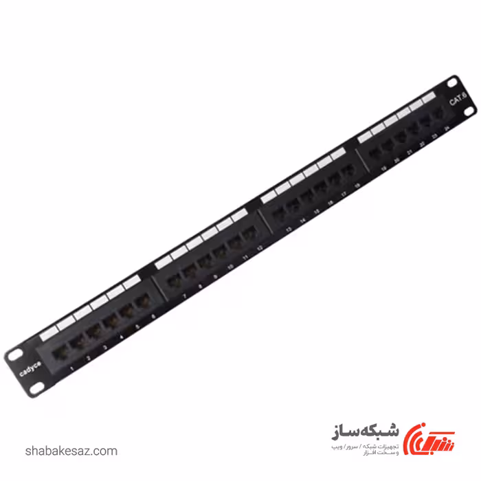 قیمت و خرید پچ پنل Cat6 Utp یونیکام Unicom UC-PNL6-24 شبکه 24 پورت - شبکه ساز