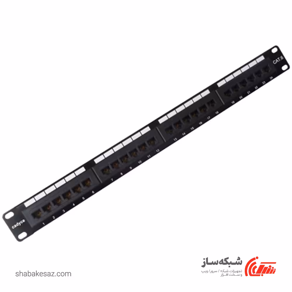 قیمت و خرید پچ پنل Cat6 Utp یونیکام Unicom UC-PNL6-24 شبکه 24 پورت - شبکه ساز