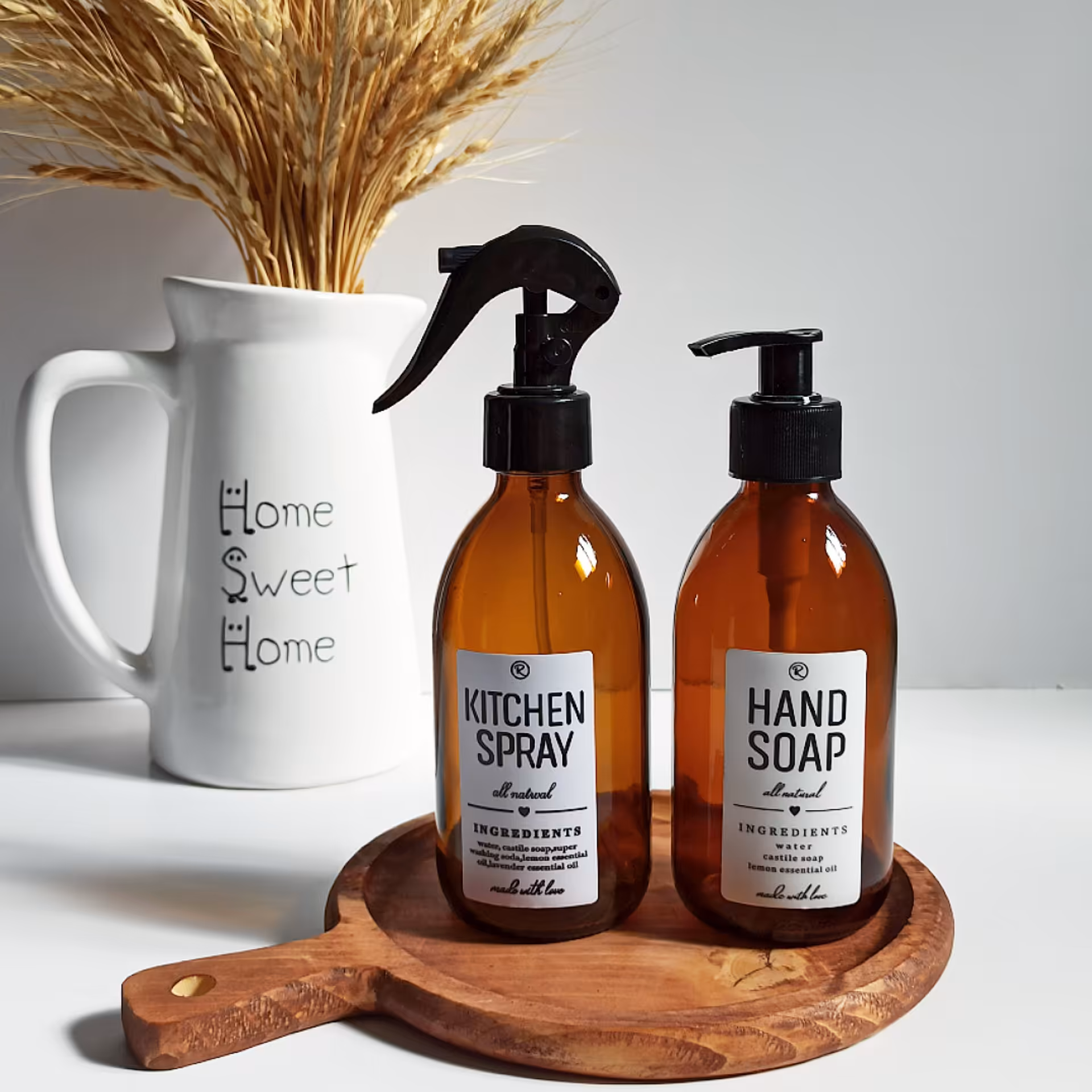 جامایع شیشه ای لیبل سفید