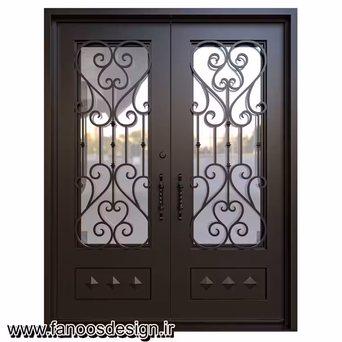 درب لابی دولنگه آهنی کد 30711