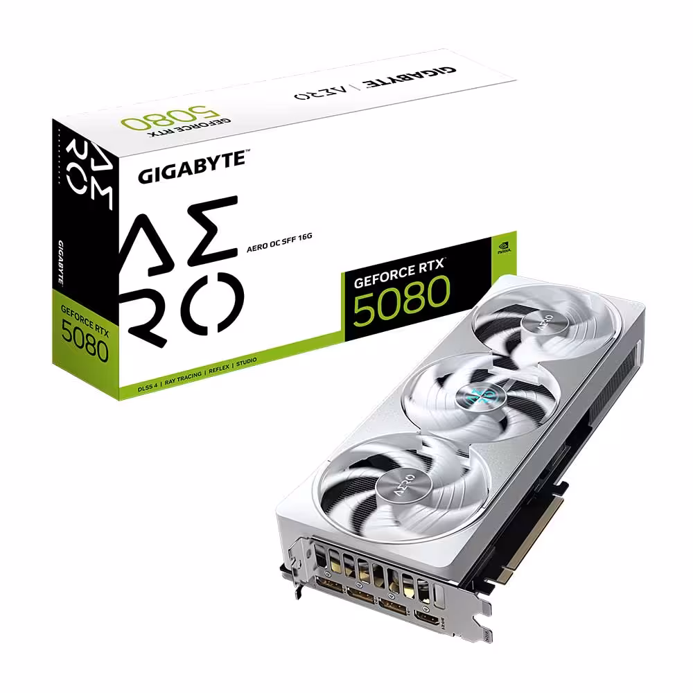 کارت گرافیک گیگابایت GIGABYTE RTX 5080 AERO OC SFF 16G