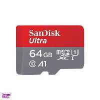کارت حافظه microSDXC سن دیسک مدل Ultra A1 کلاس 10 استاندارد UHS-I سرعت 100MBps ظرفیت 64 گیگابایت