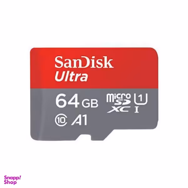 کارت حافظه microSDXC سن دیسک مدل Ultra A1 کلاس 10 استاندارد UHS-I سرعت 100MBps ظرفیت 64 گیگابایت