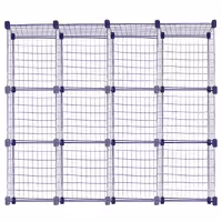 ست قفسه مشبک سه طبقه در چهار ردیف سایز 48x32(ارسال پس کرایه و به عهده مشتری)