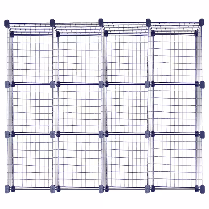 ست قفسه مشبک سه طبقه در چهار ردیف سایز 48x32(ارسال پس کرایه و به عهده مشتری)