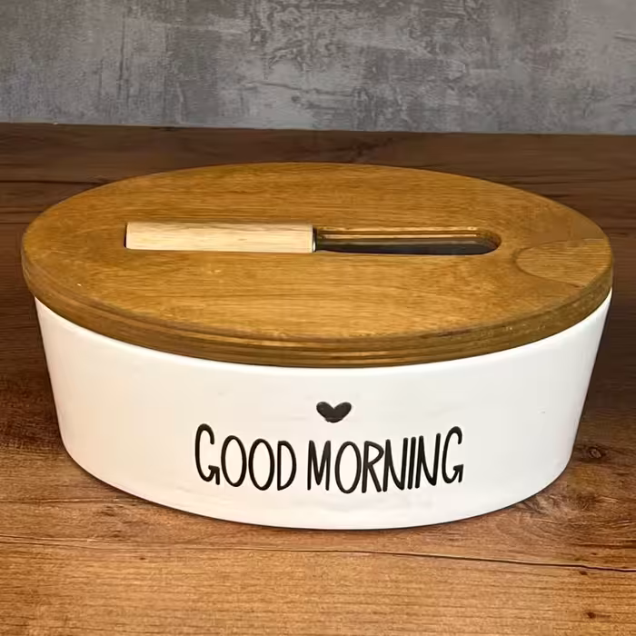 کره خوری سرامیکی بیضی کارد دار با تکست انگلیسی