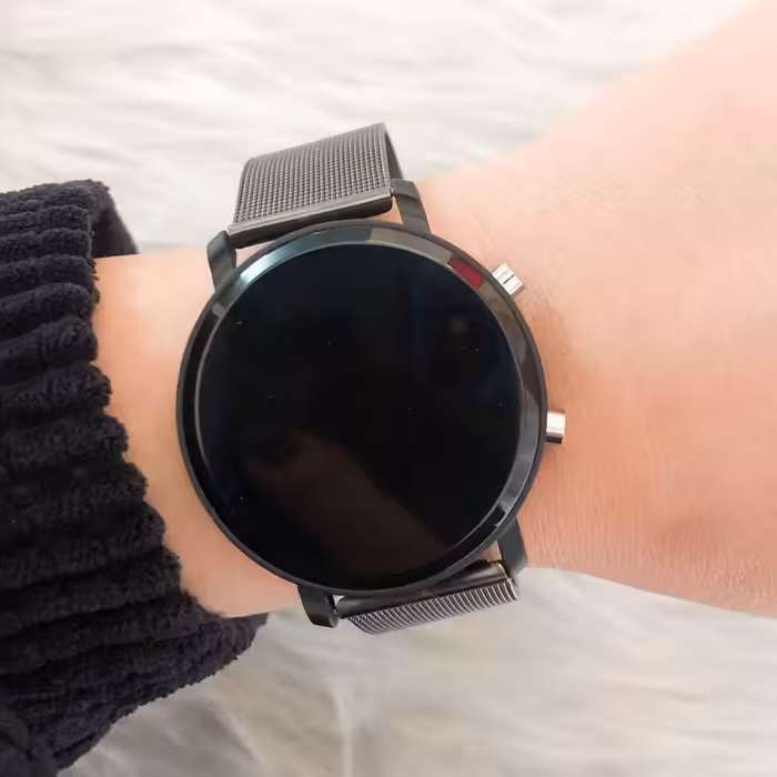 ساعت ال ای دی بند حصیری مشکی دو کلیده