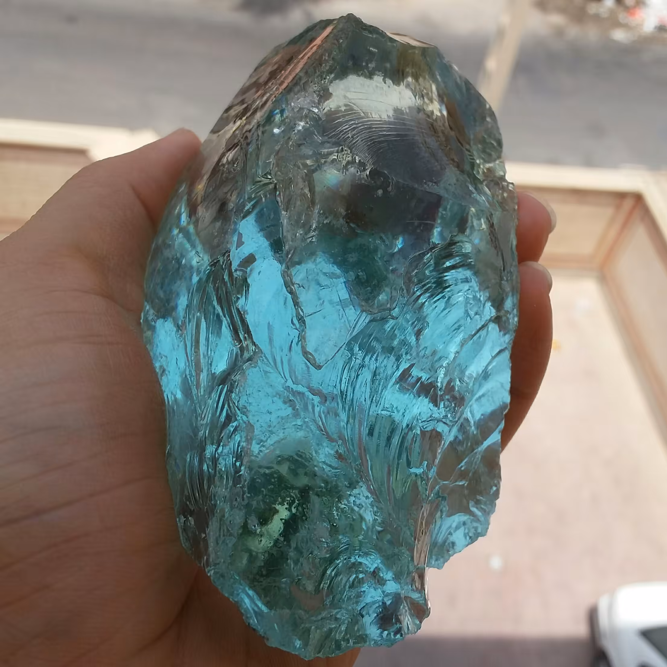 سنگ راف خام غوولپیکر آبسیدین سبز آبی اصل دیدنییی 100 در 100 طبیعی شاهکار خلقت
با قابلیت ساخت چندین نگین محشر
