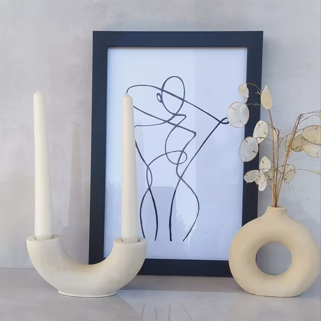 شمعدان مینیمال و ساده