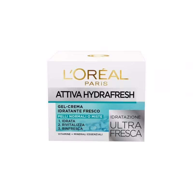 ژل کرم مرطوب کننده لورال 50میلی لیتر اصلی LOREAL GEL CREMA IDRATANTE FRESCO