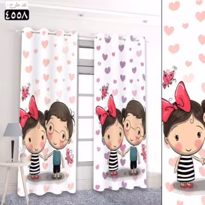 پرده تصویری طرح دوقلوهای مهربون