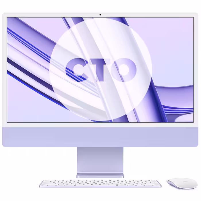 آی مک 24 اینچ M3 کاستوم پردازنده 8core - 10core حافظه رم 16 گیگابایت ظرفیت 512 گیگابایت SSD بنفش Z19P0001T - Hiapple.ir