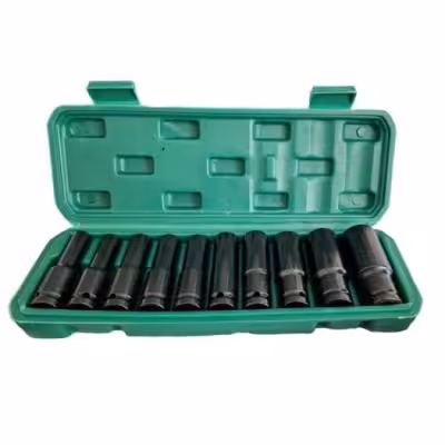 جعبه بکس بلند 10 پارچه فشارقوی درایو 1/2 تات تولز TAT TOOLS