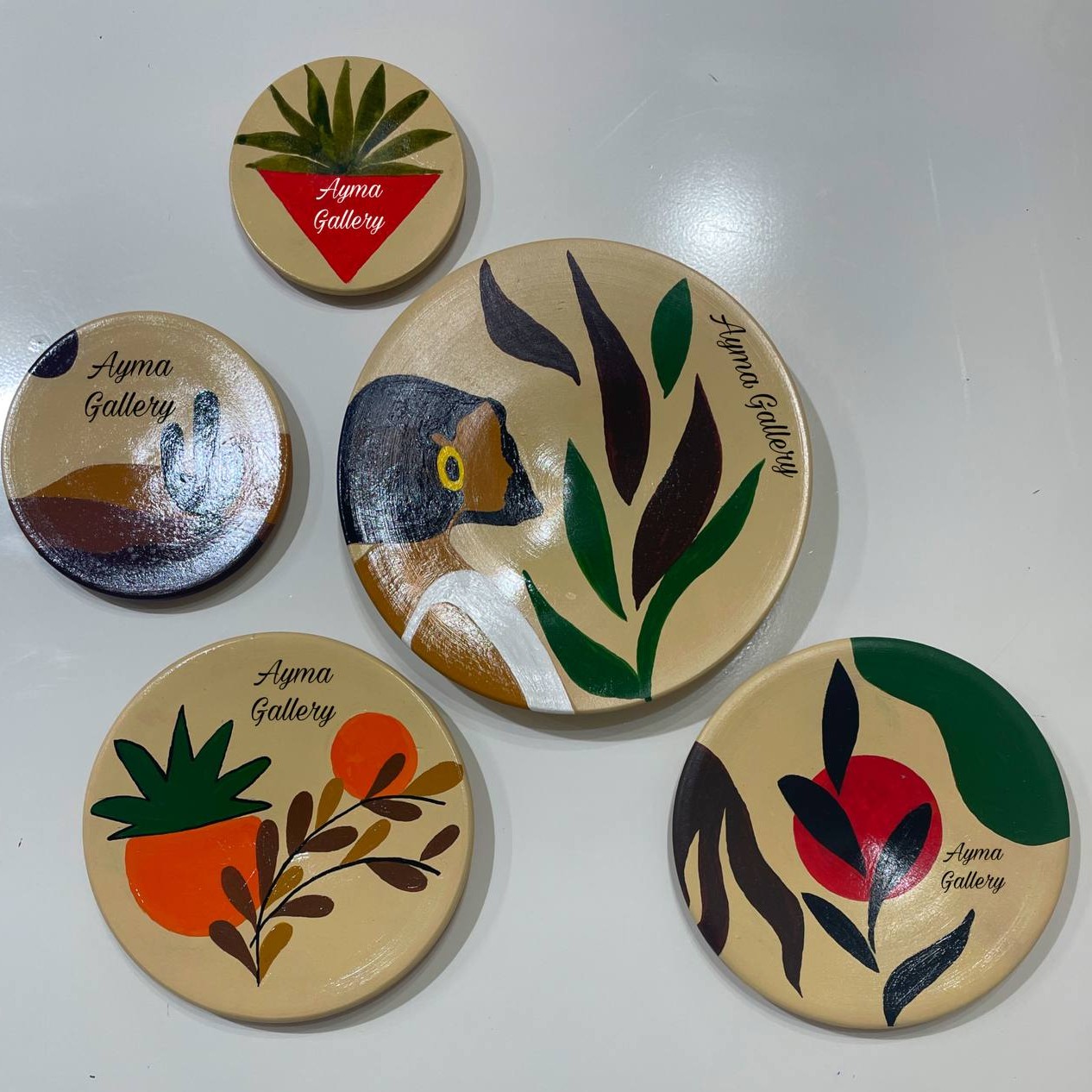 ست بشقاب دیوارکوب طرح بوهو