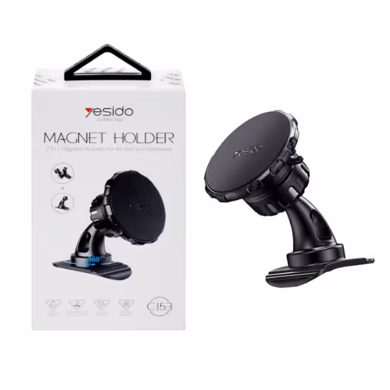 پایه نگهدارنده گوشی موبایل مگنتی یسیدو مدل C153