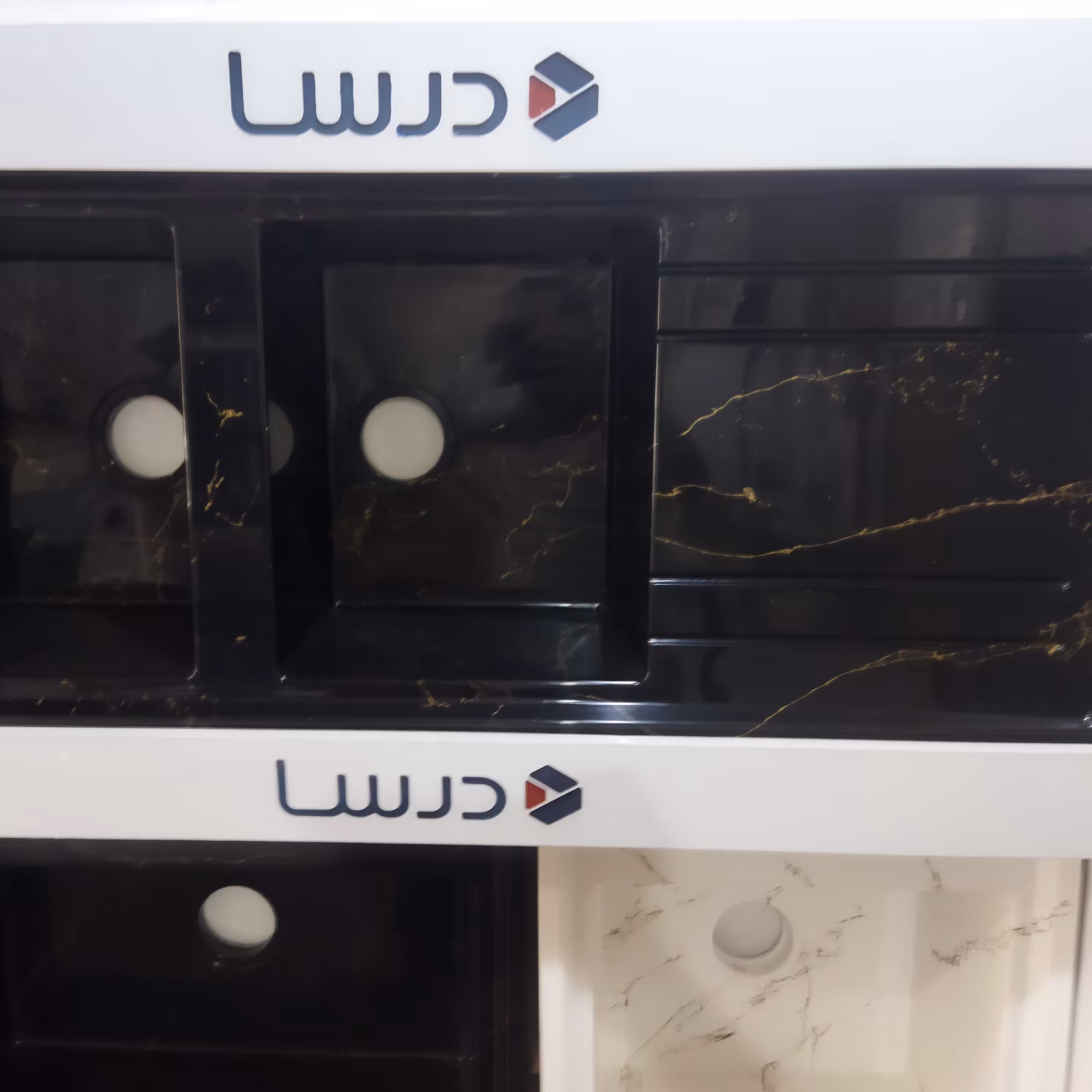 سینک گرانیتی دولگن مشکی طلایی