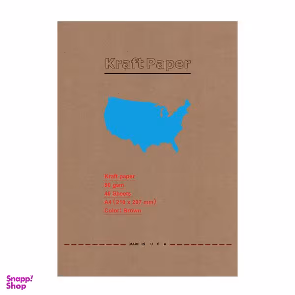 کاغذ کرافت A4 مدل kus بسته 40 عددی