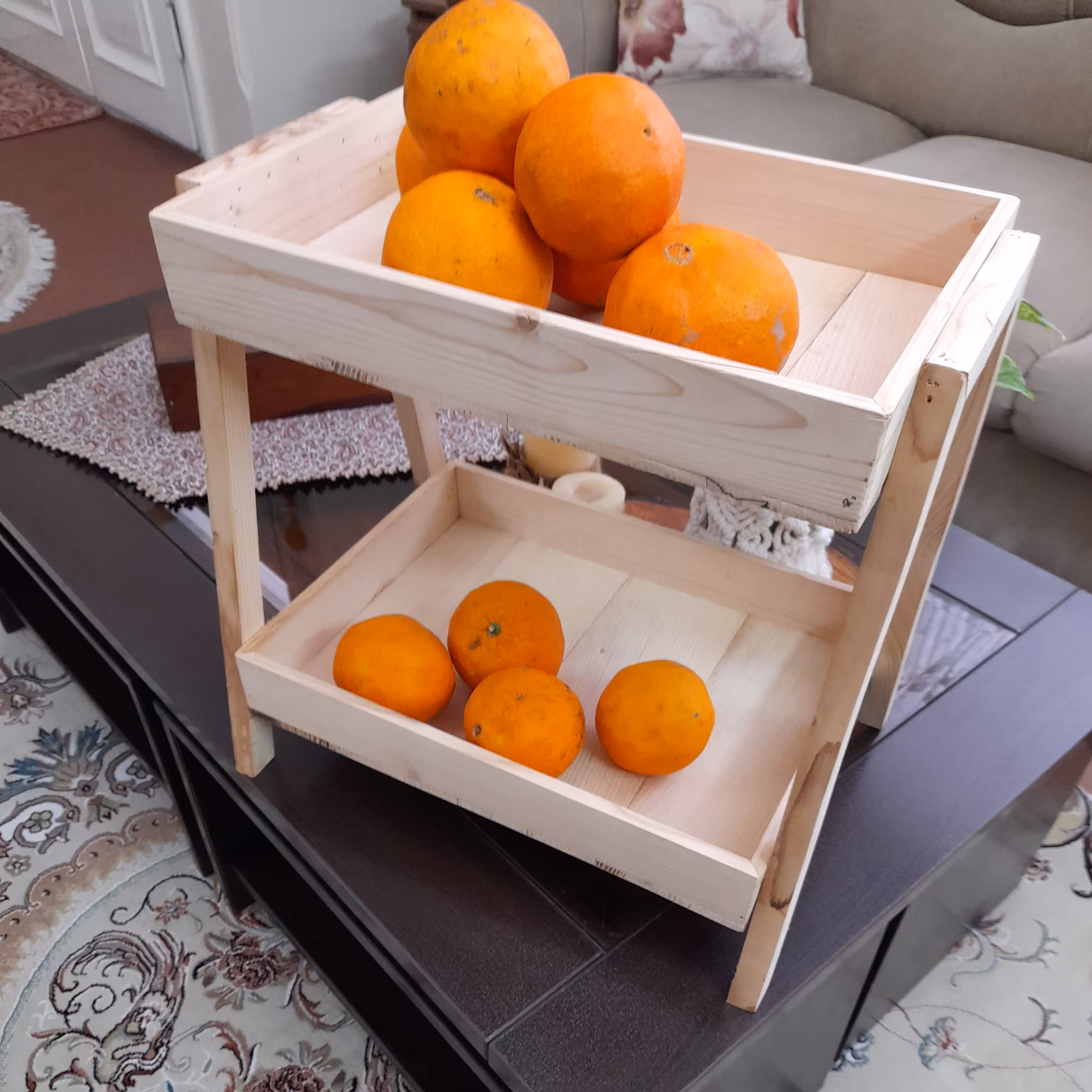 استندچوبی دوطبقه