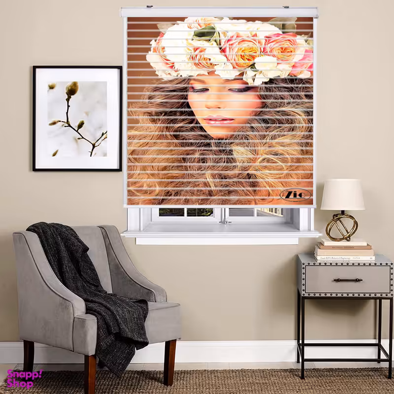 پرده زبرا زیو مدل P-6002 سایز 150x150 سانتی متر