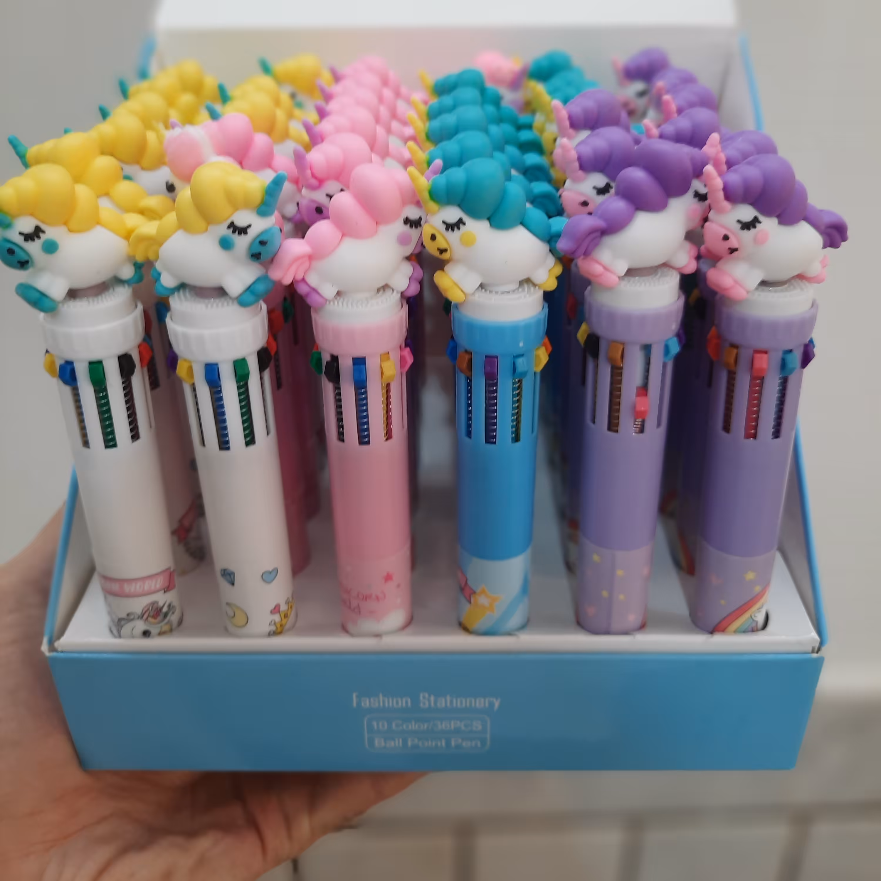 خودکار ده (10) رنگ یونیکون دخترانه پسرانه  