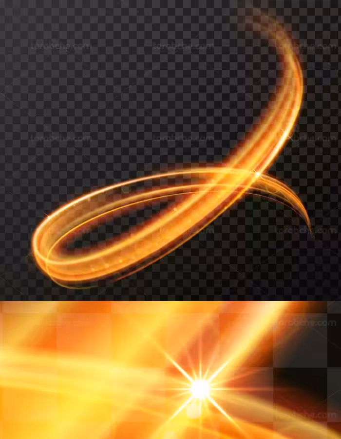 وکتور طرح افکت نور بدون پس زمینه شماره 01 - گرافیک با طعم تربچه