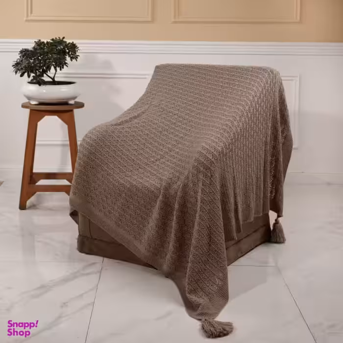 شال مبل و تخت مدل طاووسی کد 8 سایز 140x170 سانتی متر