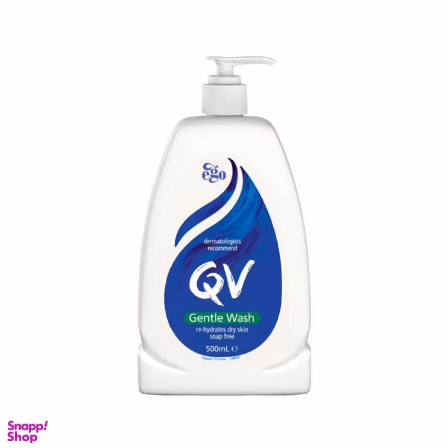 پاک کننده صورت و بدن کیووی مدل جنتل واش حجم 500 میلی لیتر