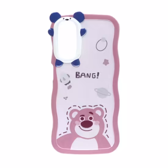 قاب گوشی کنگره ای محافظ لنز عروسکی برای Samsung A14 - طرح 179