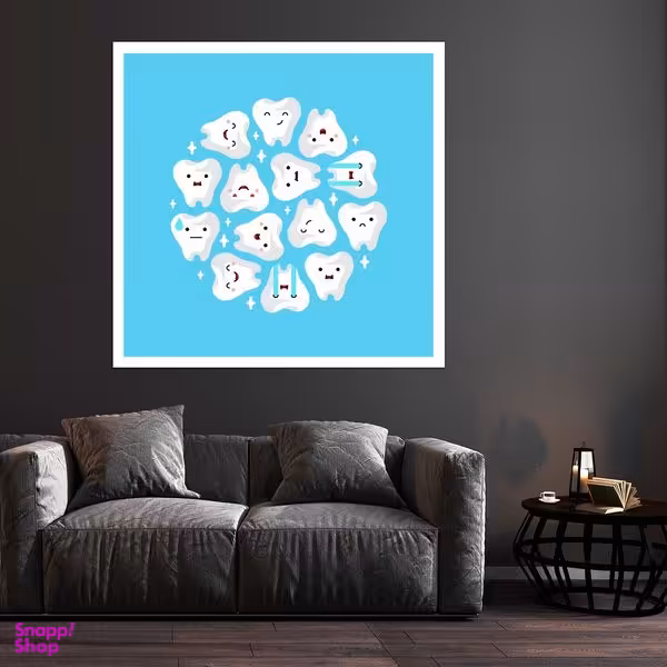 تابلو بکلیت طرح بهداشت دندان مدل قاب شاسی W-S10127