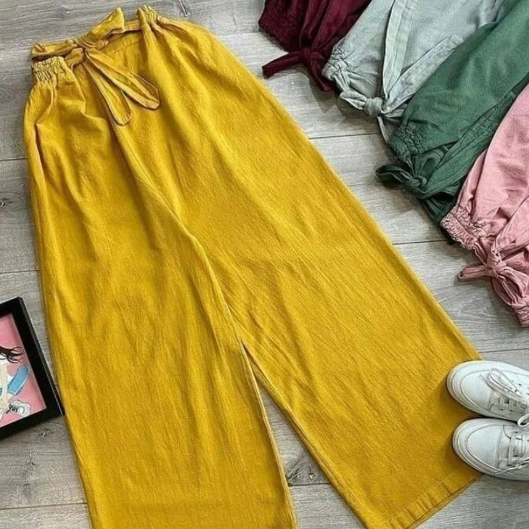 شلوار بگ لنین فری سایز و خنک اصلا چروک نمیشه تو 6 تا رنگ جذاب سبز و طوسی و مشکی و سفید و کرم و خردلی و کیفیت عالی