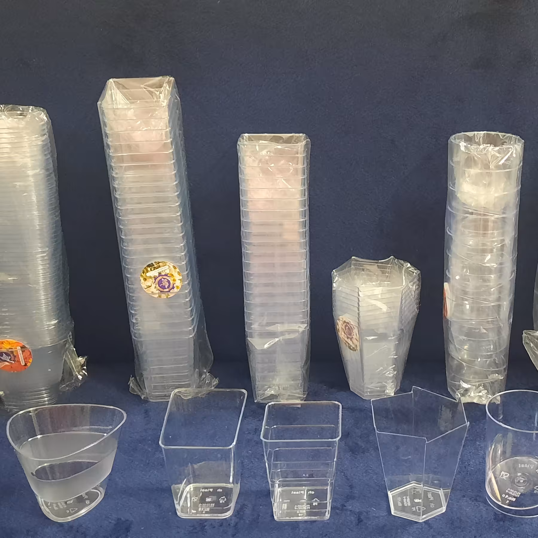 پک 15 تایی ظرف ژله و دسر تک نفره ،طرح دلخواه مشتری