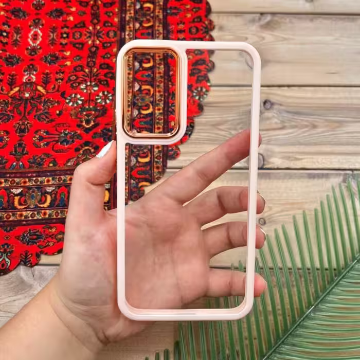 قاب گوشی Galaxy A34 5G سامسونگ اورجینالدور سیلیکونی متال گلبهی کد 65659