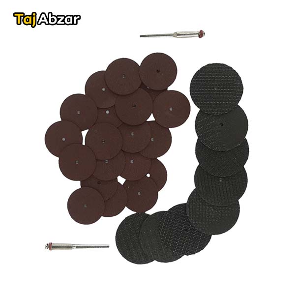 مجموعه 30 عددی صفحه برش پولکی به همراه میله رابط