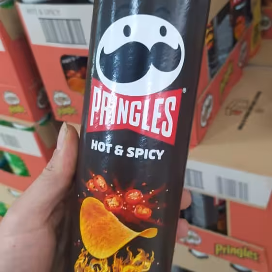 چیپس پرینگلز با طعم تند