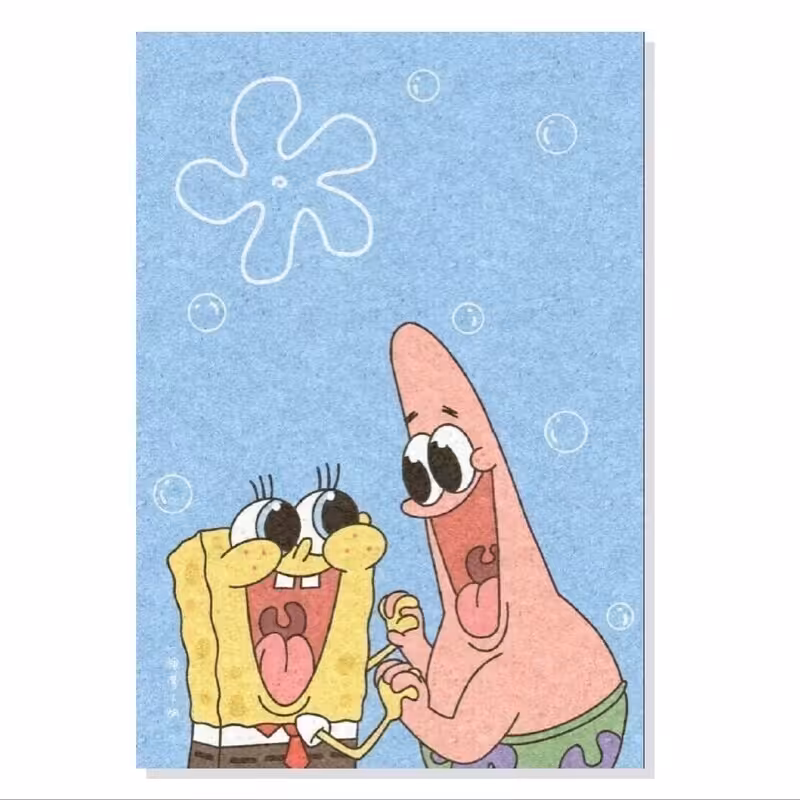 تابلو شاسی طرح باب اسفنجی و پاتریک SpngeBob and Patrick مدل M0654