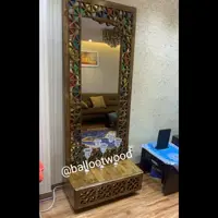 قاب آینه قدی و کنسول گره چینی