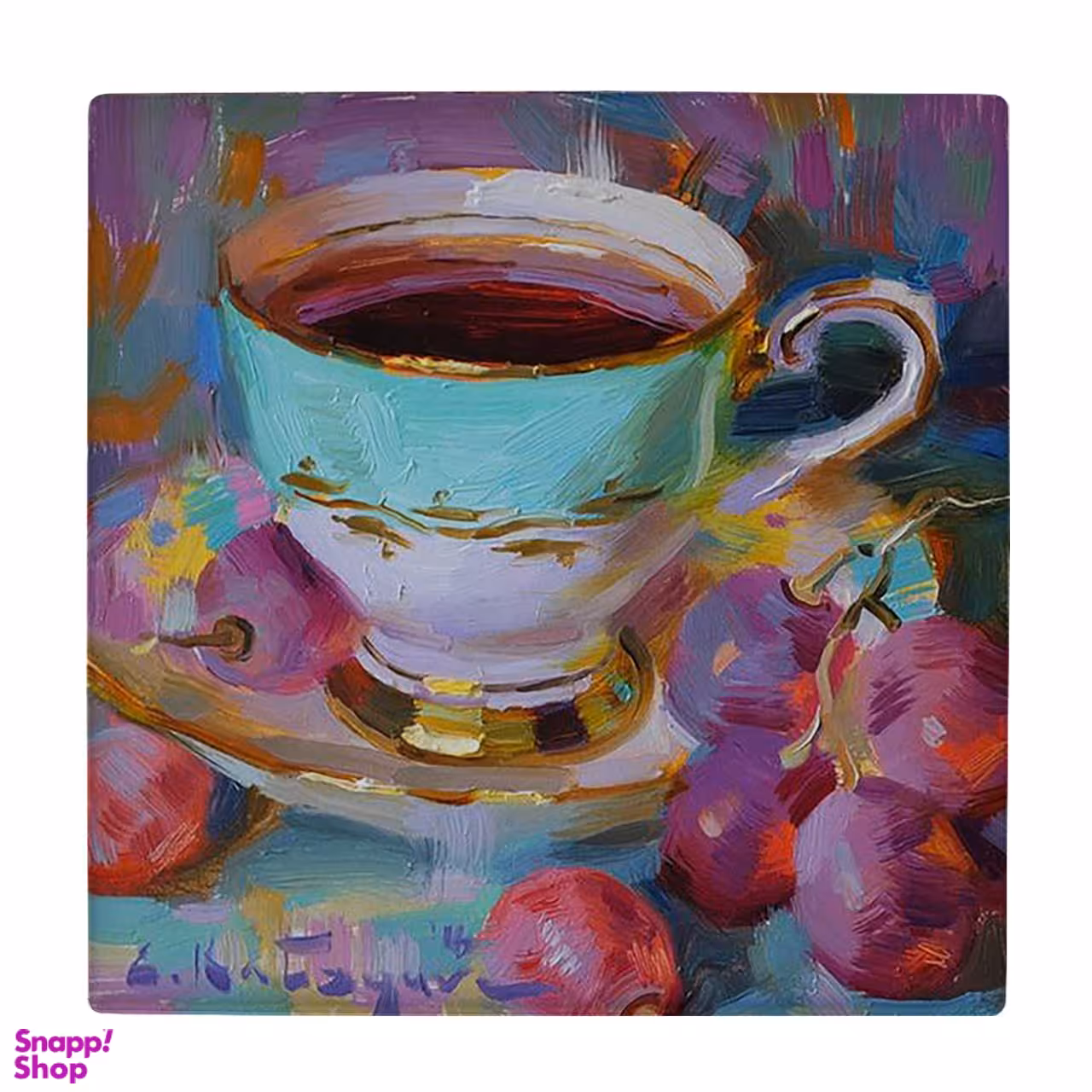 زیر لیوانی طرح فنجان چایی کد 6147759_5422