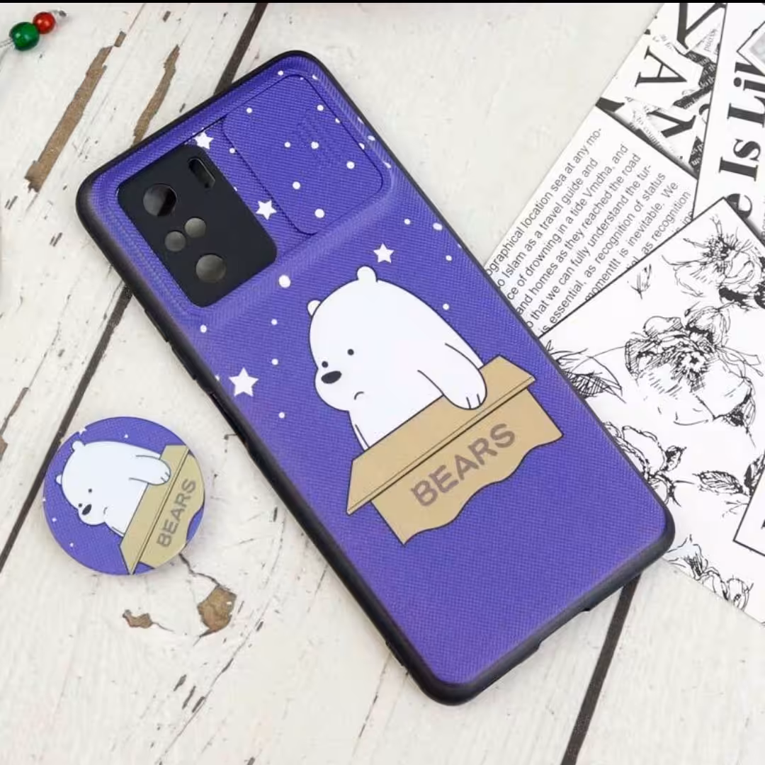 قاب خرسی درپوش دار با پاپ سوکت مناسب گوشی شیائومی Poco F3