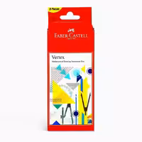 پک 9 تکه پرگار و خط کش فابر کاستل اورجینال Faber castell