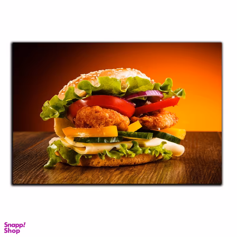 تابلو شاسی بکلیت طرح فست فود چیکن برگر مدل SH-s1041